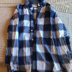 Express Men’s Long Sleeve Button Down Shirt, Large